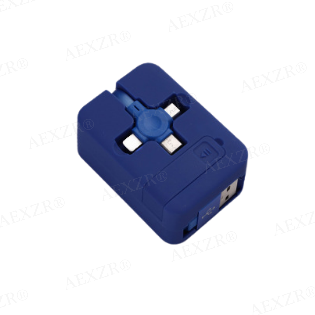 Three-in-One Charging Cable Roll