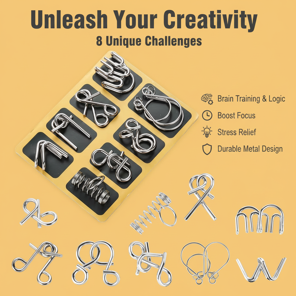 AEXZR® Metal Brain Teaser Puzzles| ⏰ Limited Time!