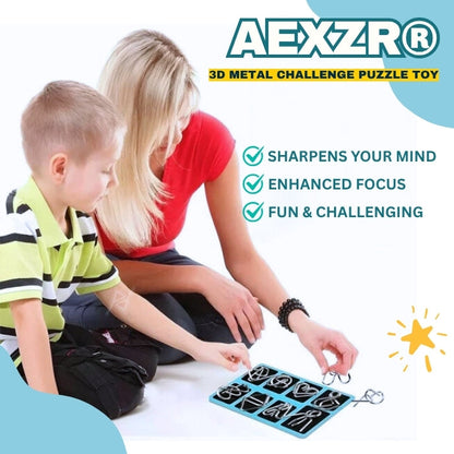 AEXZR® Metal Brain Teaser Puzzles| ⏰ Limited Time!